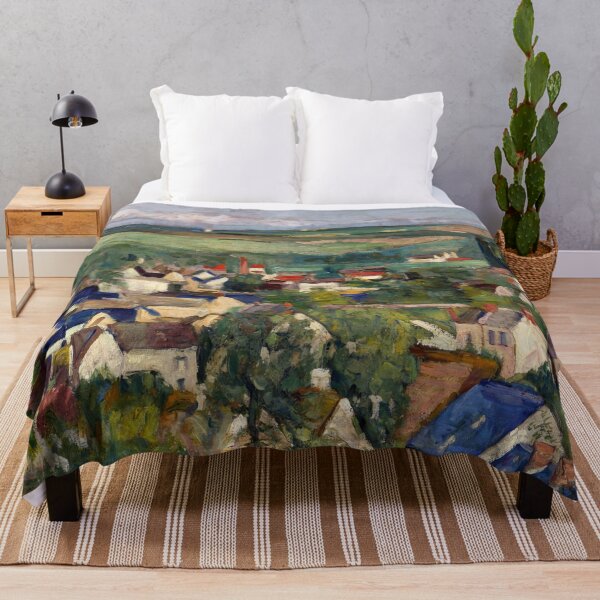 Item preview, Auvers Panoramic View by Paul Cézanne: Post Impressionist village landscape designed and sold by artofuniverse.