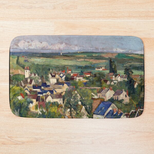 Item preview, Auvers Panoramic View by Paul Cézanne: Post Impressionist village landscape designed and sold by artofuniverse.