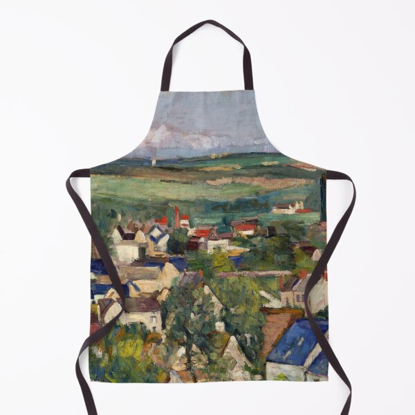 Item preview, Auvers Panoramic View by Paul Cézanne: Post Impressionist village landscape designed and sold by artofuniverse.