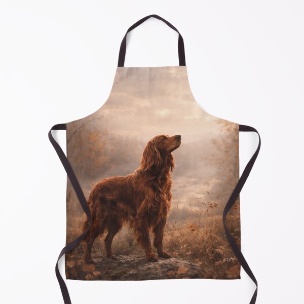 Item preview, Whispering Autumn – Irish Setter in Golden Mist designed and sold by TammyHunterArt.