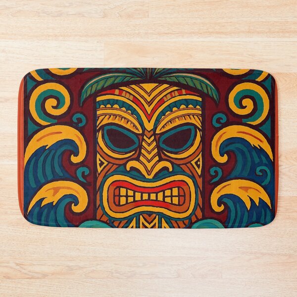 Item preview, Tribal Tiki Wave Mask – Bold Island Art Design designed and sold by myforestfog.