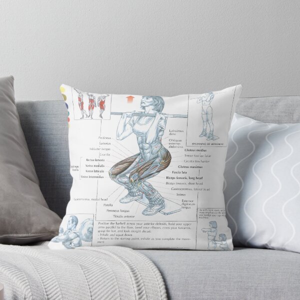 Item preview, Front Squat - Exercise Diagram designed and sold by superfitstuff.