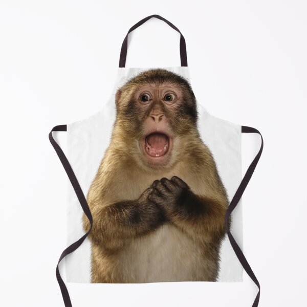 Item preview, Shocked Monkey Funny Reaction Face designed and sold by DAVIESLLC.