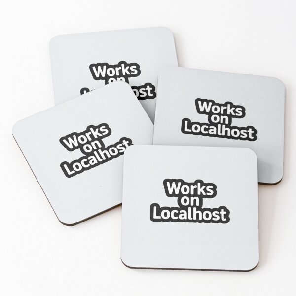 Item preview, Works on Localhost Developer Sticker designed and sold by CodeChai-Studio.