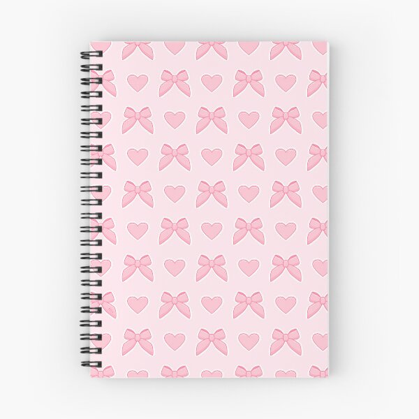 Item preview, Pastel Pink Coquette Bow and Heart Cute Aesthetic Pattern designed and sold by DrawnByAllu.