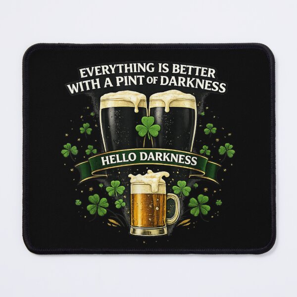Item preview, Everything Is Better With A Pint Of Darkness Stout Beer Irish Shamrock designed and sold by PhocoNibict.