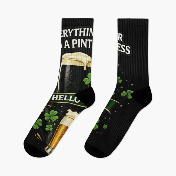Item preview, Everything Is Better With A Pint Of Darkness Stout Beer Irish Shamrock designed and sold by PhocoNibict.