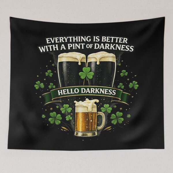 Item preview, Everything Is Better With A Pint Of Darkness Stout Beer Irish Shamrock designed and sold by PhocoNibict.