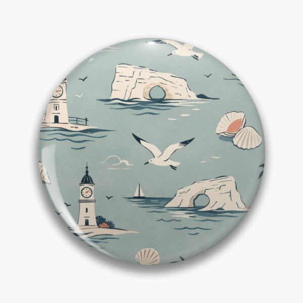 Item preview, Ramsgate Coastal Icons – Vintage Kent Seaside Pattern designed and sold by chihuahuashower.