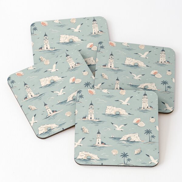 Item preview, Ramsgate Coastal Icons – Vintage Kent Seaside Pattern designed and sold by chihuahuashower.