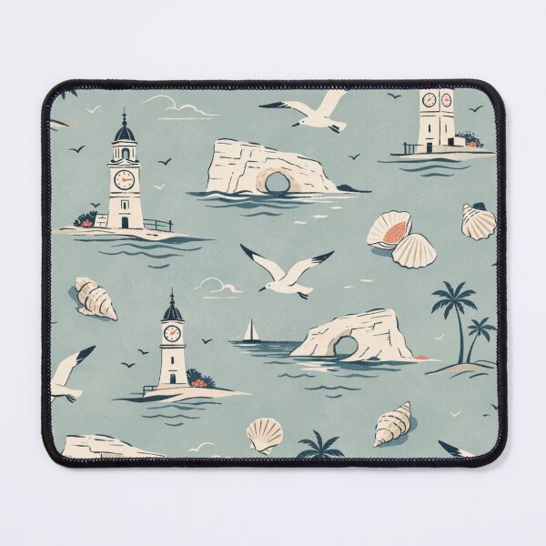 Item preview, Ramsgate Coastal Icons – Vintage Kent Seaside Pattern designed and sold by chihuahuashower.