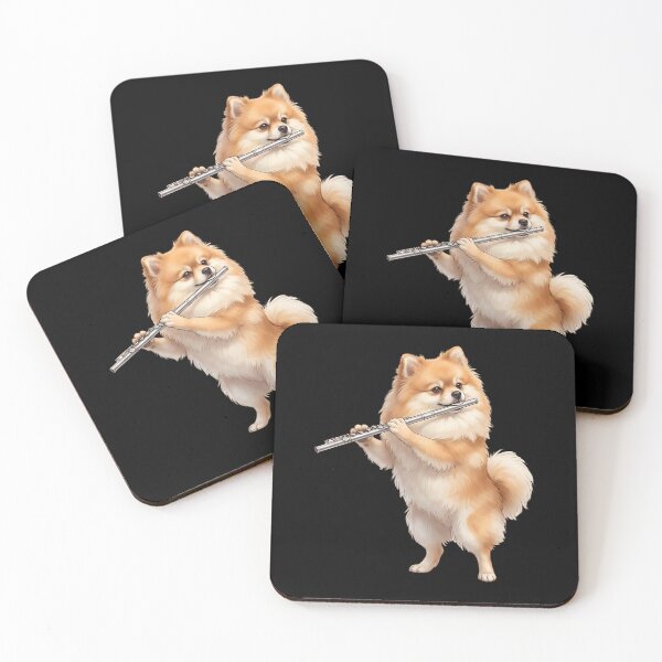 Item preview, Pomeranian Playing Flute Player Flutist Dog Lover designed and sold by TerryConnells.