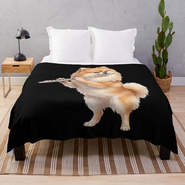 Item preview, Pomeranian Playing Flute Player Flutist Dog Lover designed and sold by TerryConnells.