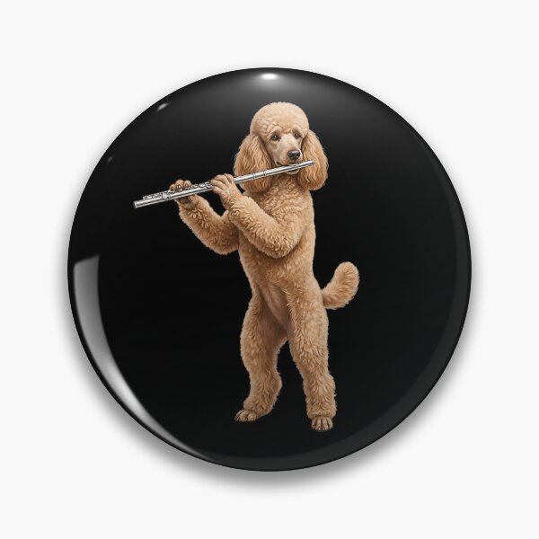 Item preview, Poodle Playing Flute Player Flutist Dog Lover designed and sold by TerryConnells.