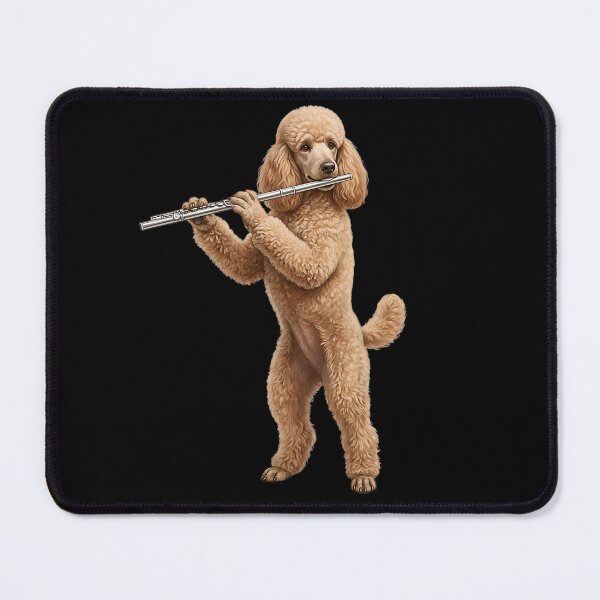 Item preview, Poodle Playing Flute Player Flutist Dog Lover designed and sold by TerryConnells.
