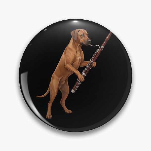 Item preview, Rhodesian Ridgeback Playing Bassoon Player Bassoonist Dog Lover designed and sold by TerryConnells.