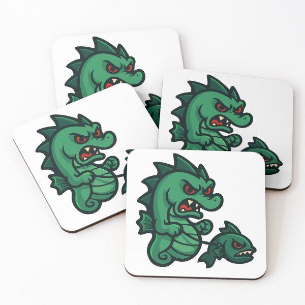 Item preview, Angry Seahorse with Fierce Fish designed and sold by SoSoSeahorse.