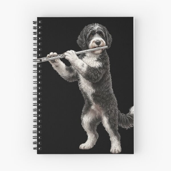 Item preview, Portuguese Water Dog Playing Flute Player Flutist Dog Lover designed and sold by TerryConnells.