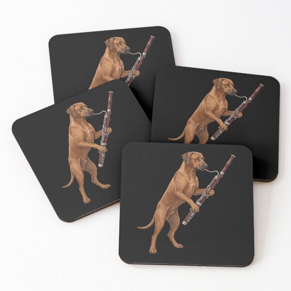 Item preview, Rhodesian Ridgeback Playing Bassoon Player Bassoonist Dog Lover designed and sold by TerryConnells.