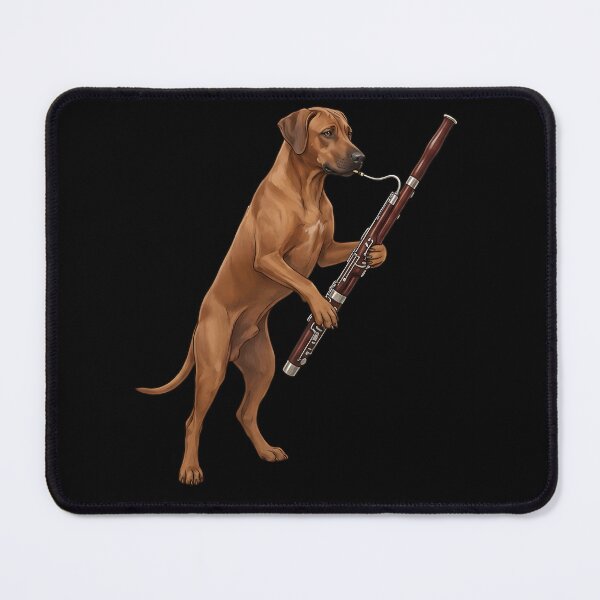Item preview, Rhodesian Ridgeback Playing Bassoon Player Bassoonist Dog Lover designed and sold by TerryConnells.