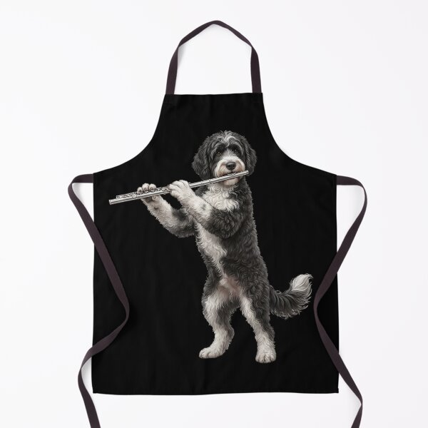 Item preview, Portuguese Water Dog Playing Flute Player Flutist Dog Lover designed and sold by TerryConnells.