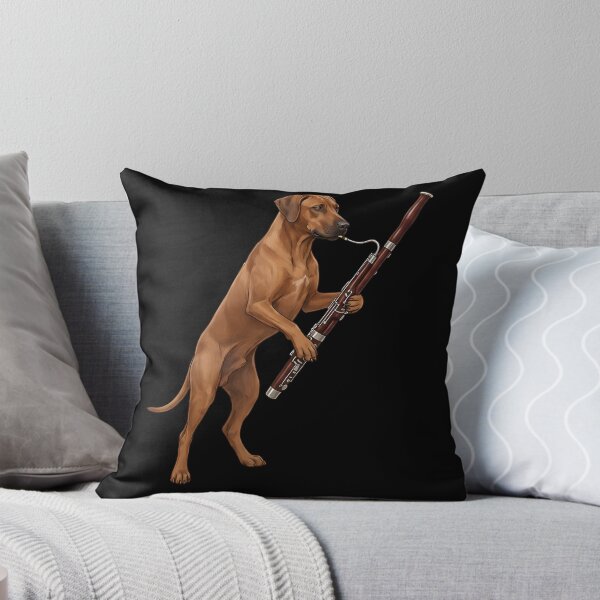 Item preview, Rhodesian Ridgeback Playing Bassoon Player Bassoonist Dog Lover designed and sold by TerryConnells.