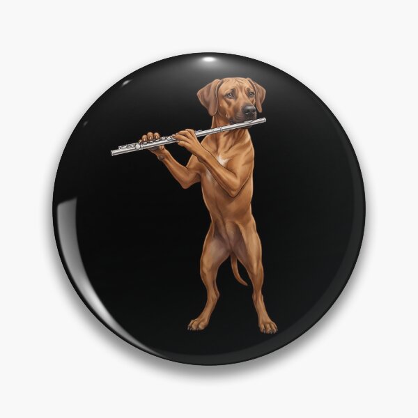 Item preview, Rhodesian Ridgeback Playing Flute Player Flutist Dog Lover designed and sold by TerryConnells.