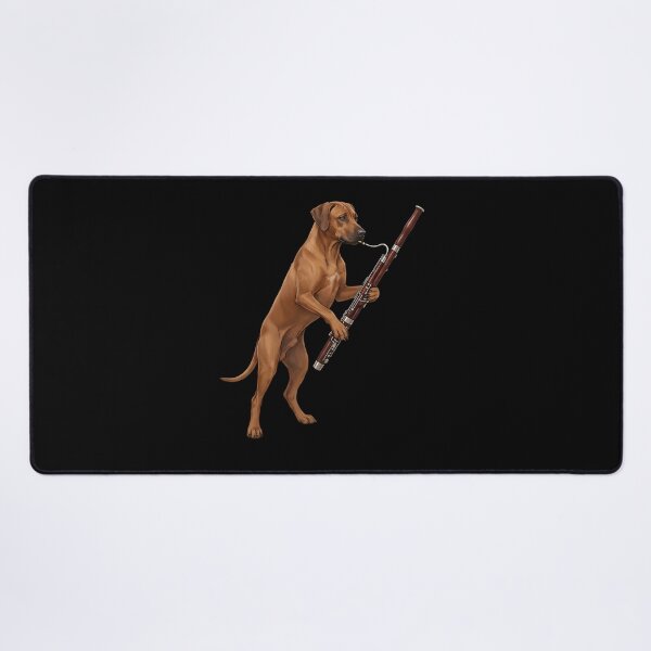 Item preview, Rhodesian Ridgeback Playing Bassoon Player Bassoonist Dog Lover designed and sold by TerryConnells.