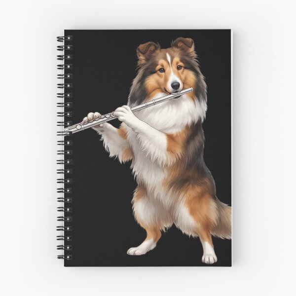Item preview, Shetland Sheepdog Playing Flute Player Flutist Dog Lover designed and sold by TerryConnells.