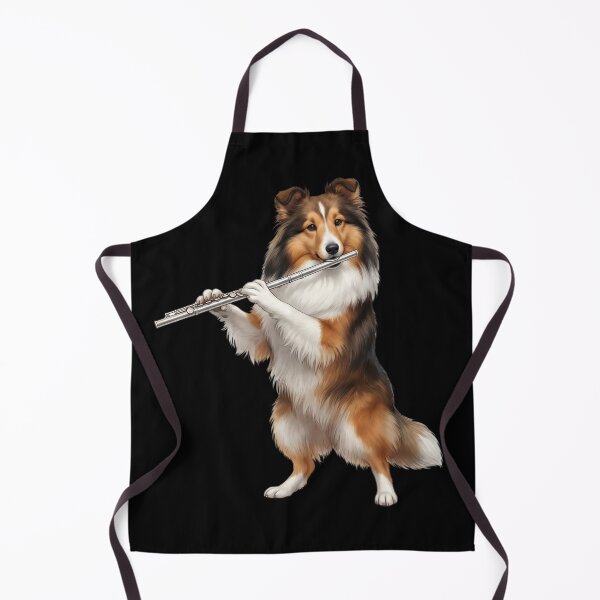 Item preview, Shetland Sheepdog Playing Flute Player Flutist Dog Lover designed and sold by TerryConnells.