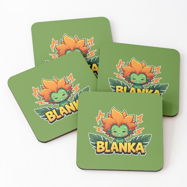 Item preview, Cute Orange and Green Street Fighter Blanka - Funny Retro Gamer art (Version 1) designed and sold by SlightlyUnreal.