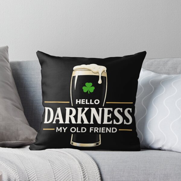 Item preview, Hello Darkness My Old Friend Stout Beer Irish Shamrock Funny Song Parody designed and sold by PhocoNibict.