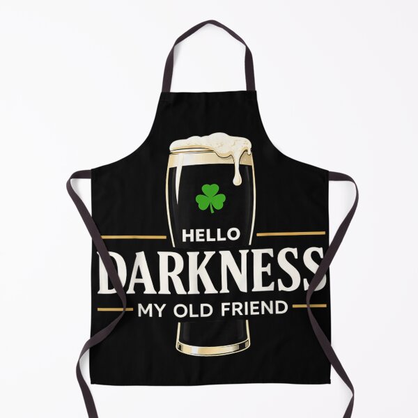 Item preview, Hello Darkness My Old Friend Stout Beer Irish Shamrock Funny Song Parody designed and sold by PhocoNibict.