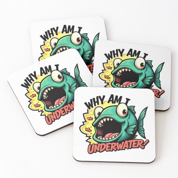 Item preview, Funny Fish Sticker designed and sold by BysonDesigns.
