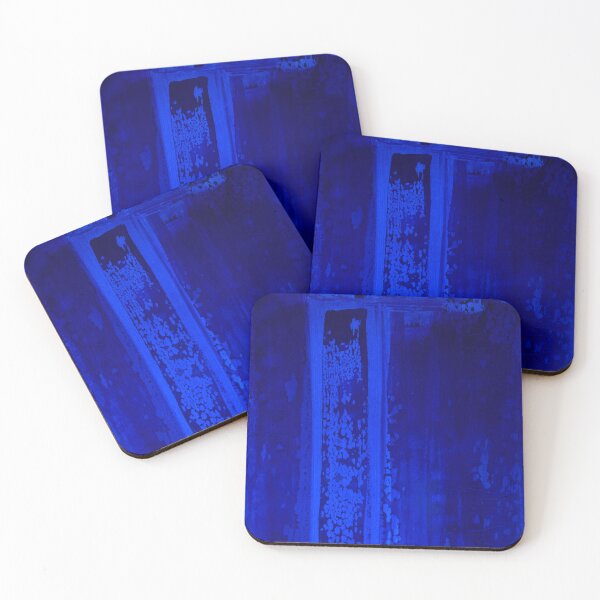 Item preview, Deep Blue Abstract Texture | Modern Monochrome Wall Art designed and sold by ElaSzczepaniak.