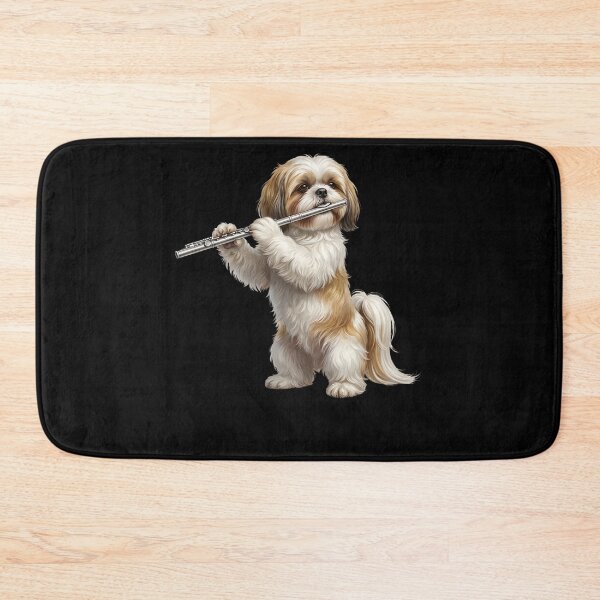 Item preview, Shih Tzu Playing Flute Player Flutist Dog Lover designed and sold by TerryConnells.