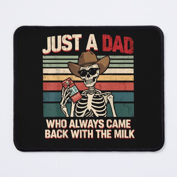 Item preview, Just A Dad Who Always Came Back With The Milk Skeleton Retro designed and sold by yartyartyart.