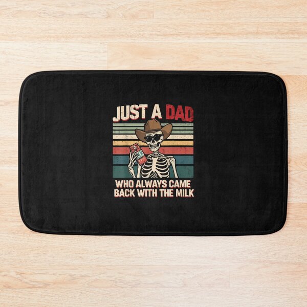 Item preview, Just A Dad Who Always Came Back With The Milk Skeleton Retro designed and sold by yartyartyart.