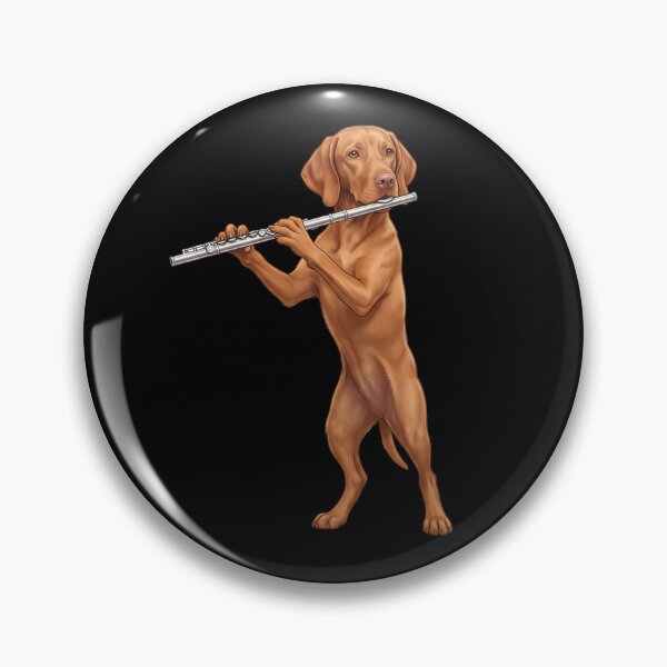 Item preview, Vizsla Playing Flute Player Flutist Dog Lover designed and sold by TerryConnells.