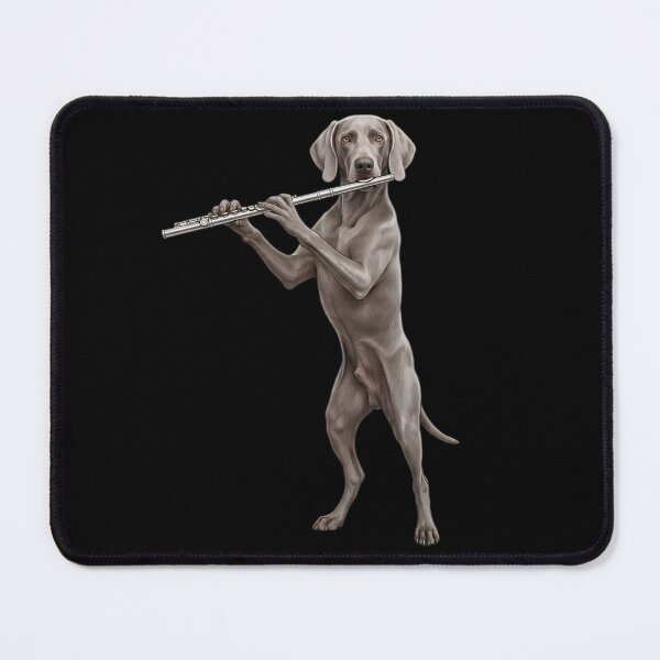 Item preview, Weimaraner Playing Flute Player Flutist Dog Lover designed and sold by TerryConnells.