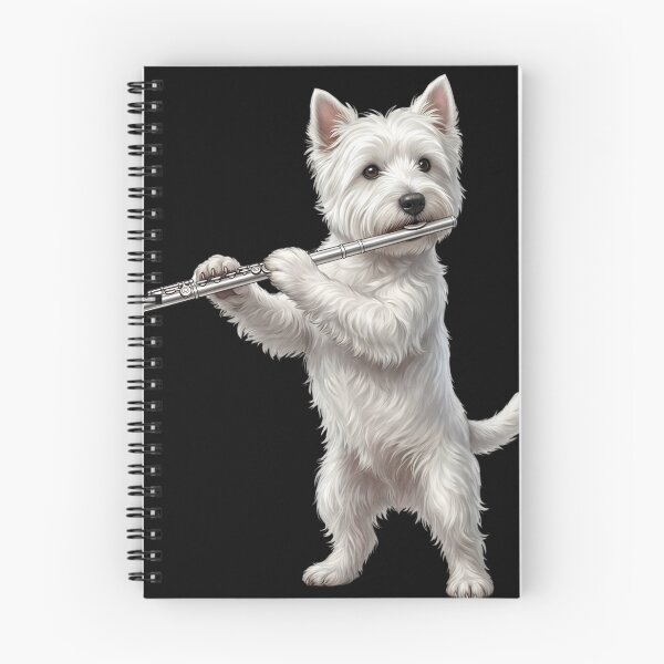 Item preview, West Highland White Terrier Playing Flute Player Flutist Dog Lover designed and sold by TerryConnells.