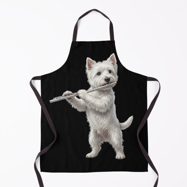 Item preview, West Highland White Terrier Playing Flute Player Flutist Dog Lover designed and sold by TerryConnells.