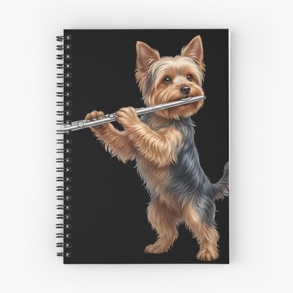 Item preview, Yorkshire Terrier Playing Flute Player Flutist Dog Lover designed and sold by TerryConnells.