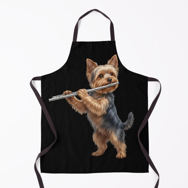 Item preview, Yorkshire Terrier Playing Flute Player Flutist Dog Lover designed and sold by TerryConnells.