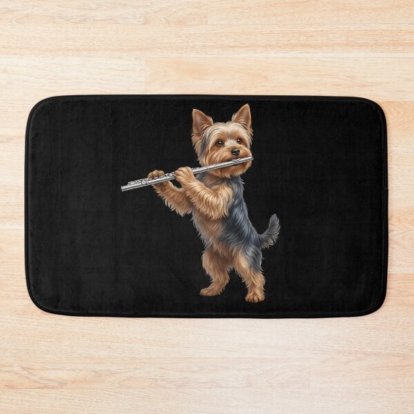 Item preview, Yorkshire Terrier Playing Flute Player Flutist Dog Lover designed and sold by TerryConnells.