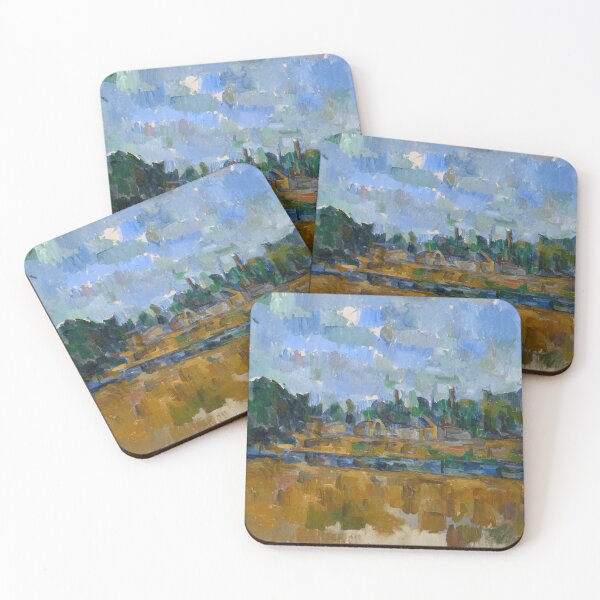 Item preview, Banks of a River by Paul Cézanne: Post Impressionist Landscape Poster designed and sold by artofuniverse.
