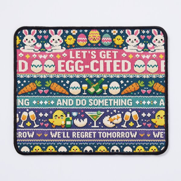 Item preview, Let's Get Egg-Cited! Funny Easter Saying Party designed and sold by Mauswohn.