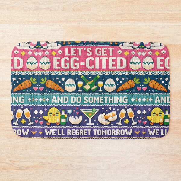 Item preview, Let's Get Egg-Cited! Funny Easter Saying Party designed and sold by Mauswohn.