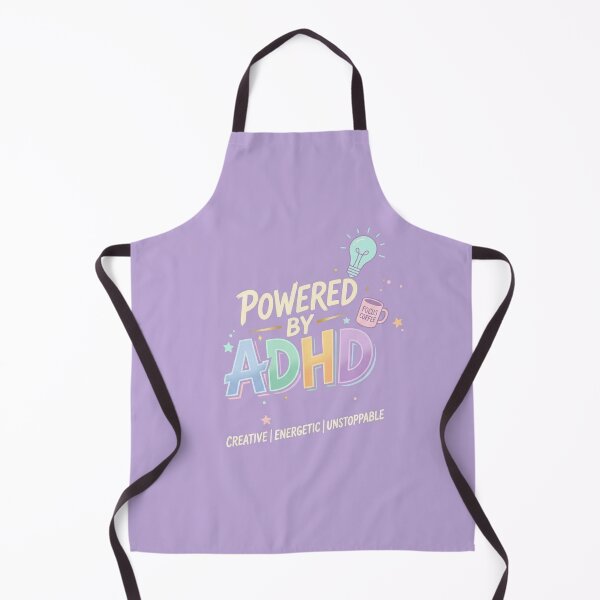 Item preview, Powered By ADHD - Creative Energetic Unstoppable Pastel Aesthetic designed and sold by Dimu Co..