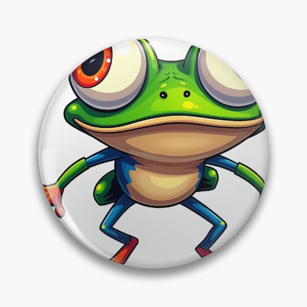 Item preview, Hyperactive Frog Sticker designed and sold by BysonDesigns.